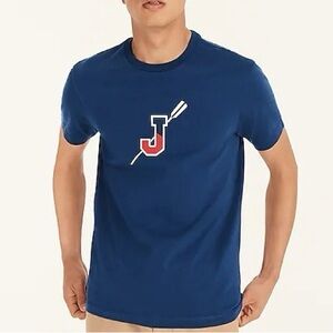 J.Crew Men’s Oars Graphic Rowing T shirt (Navy)